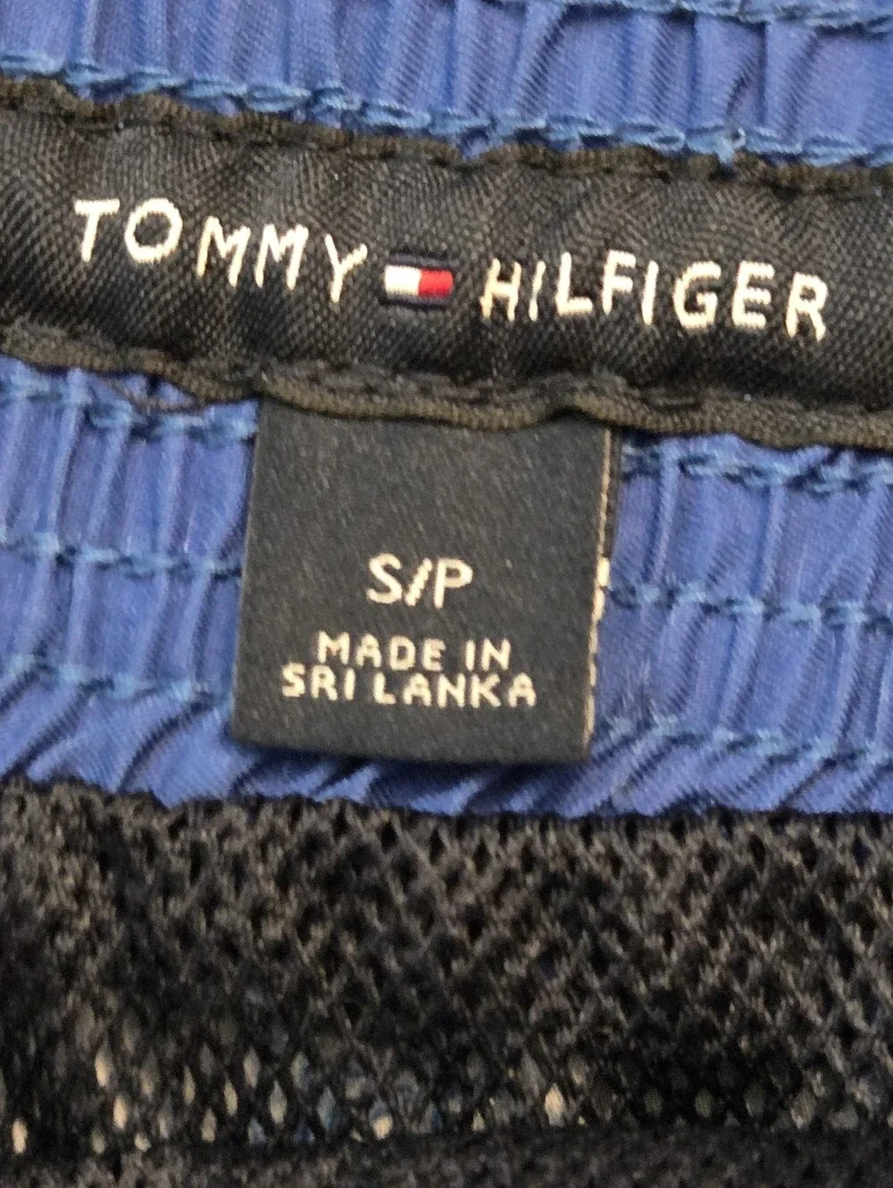 Tommy Hilfiger Men's Blue Tropical Monstera Leaf Swim Trunks - Size S